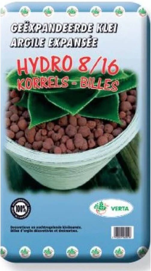 Verta Hydrokorrel 10 Liter decoratieve en vochtregelende kleikorrels 100% milieuvriendelijk