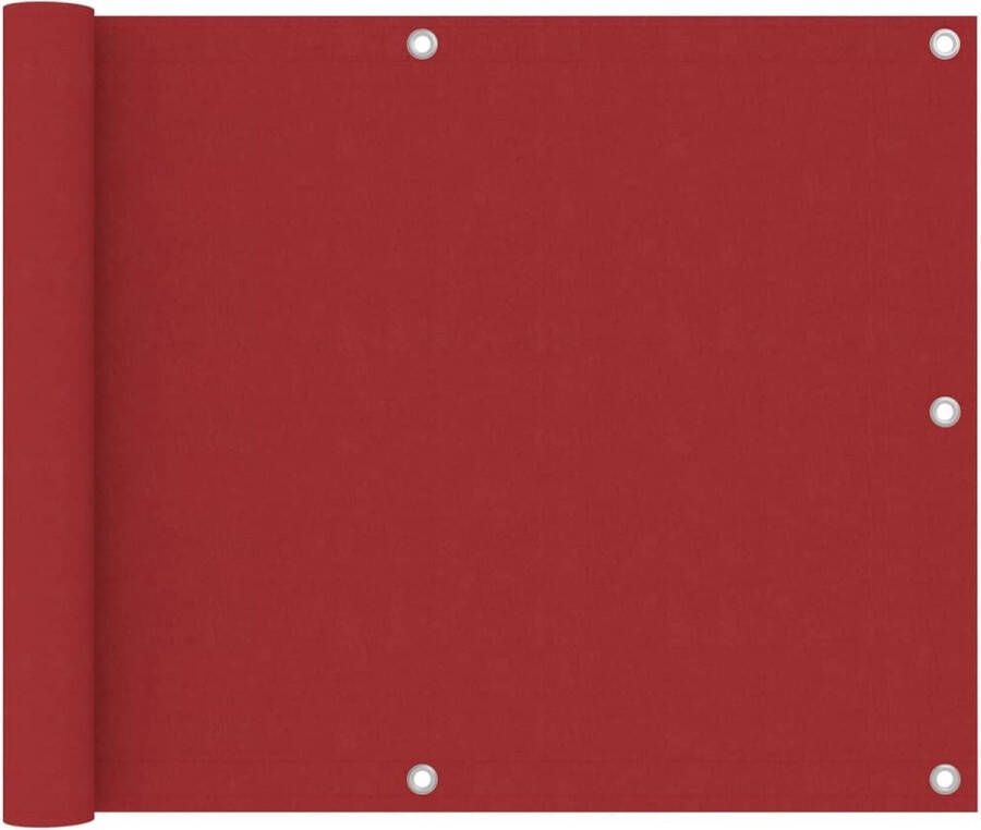 VidaXL -Balkonscherm-75x500-cm-oxford-stof-rood