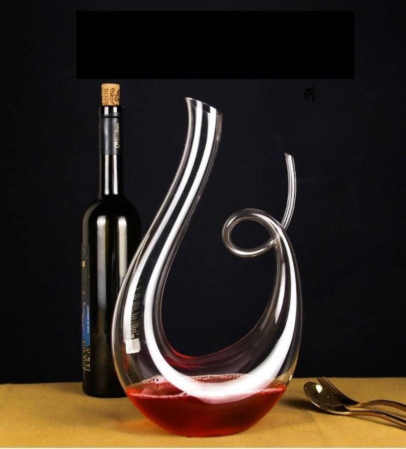 Vinata Decanter Calabria 1.5 Liter Karaf kristal Wijn decanteerder Handgemaakte wijn beluchter Moederdag Cadeau Kado voor Moeder Geschenk Mama
