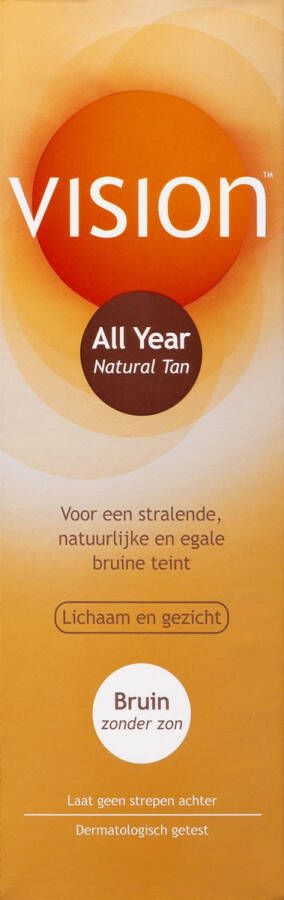 Vision All Year Natural Tan Zonnebrand Zelfbruiner 135 ml