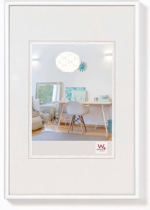 Walther Design New Lifestyle Kunststof Fotolijst 50x60cm Wit Acrylglas