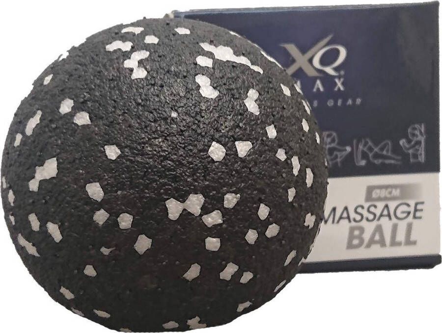 XQMax XQ MAX fitnessgear massagebal 8cm zwart wit