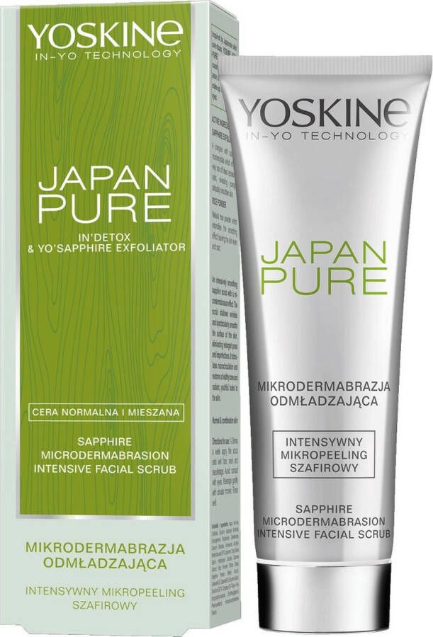 Yoskine Japan Pure Microdermabrasie saffier peeling 75ml