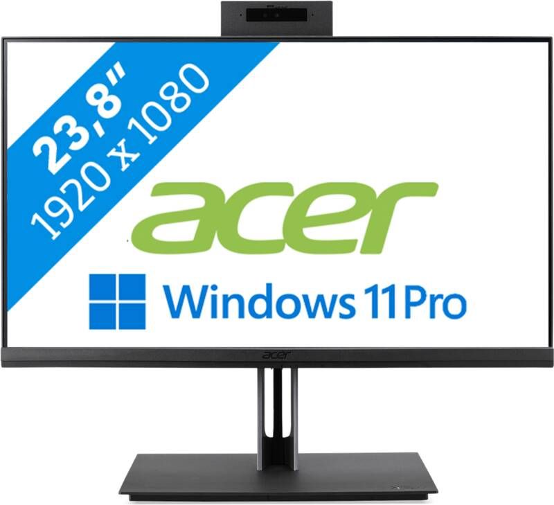 Acer Veriton Z4694G I5482 Pro All-in-one PC Zwart