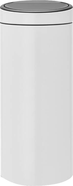 Brabantia Touch Bin afvalemmer 30 liter met kunststof binnenemmer White