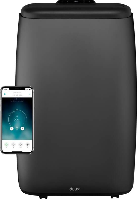 Duux North 18K BTU u Grijs Smart Mobiele Airco Mobiele Airconditioning Inclusief Raamafdichtingsset