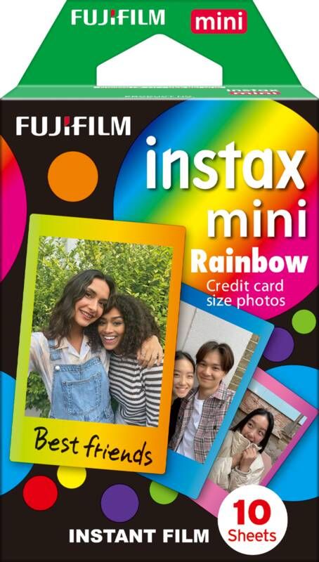 Fujifilm instax Colorfilm Mini Rainbow (10 stuks)