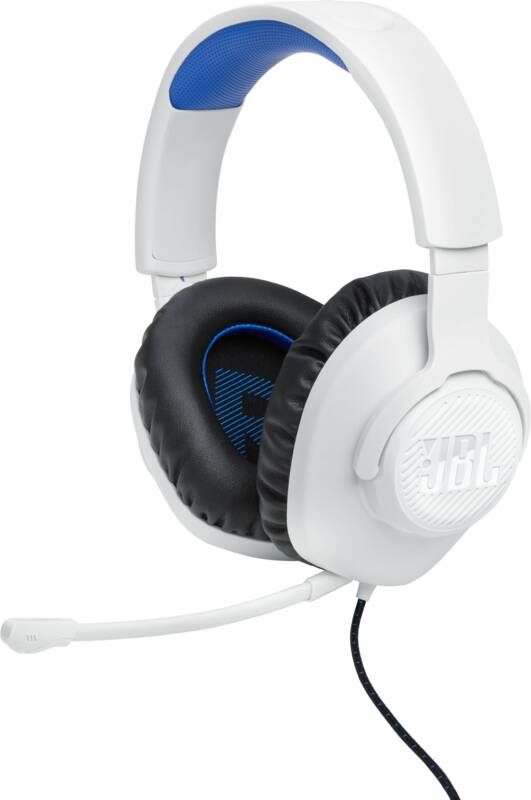 JBL Quantum 100 White Blue | Over-ear koptelefoons | Beeld&Geluid Koptelefoons | 6925281932649