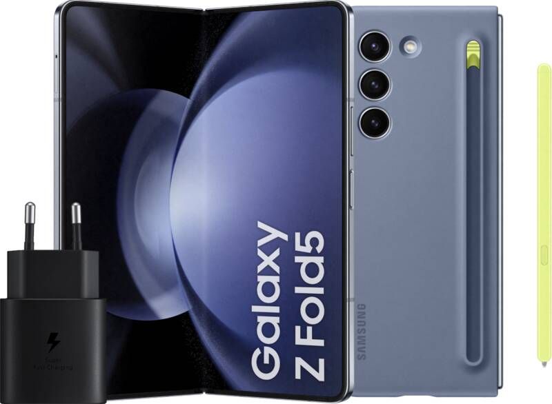 Samsung Galaxy Z Fold 5 256GB Blauw 5G + Accessoirepakket