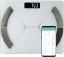 Silvergear Bluetooth Personenweegschaal Met zeer volledige Lichaamsanalyse met Vetpercentage – Inclusief Analyse App – Wit - Thumbnail 1