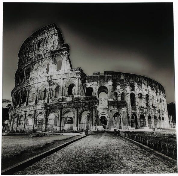 Coppens Schilderij Colosseum vk Dumas zwart wit-L80B0 4H80CM