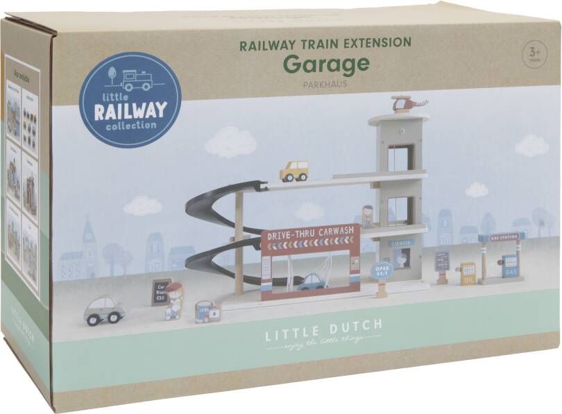 Little Dutch treinbaan uitbreiding garage