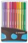 STABILO Pen 68 Premium Viltstift ColorParade Antraciet Licht Blauw Set Met 20 Verschillende Kleuren - Thumbnail 2