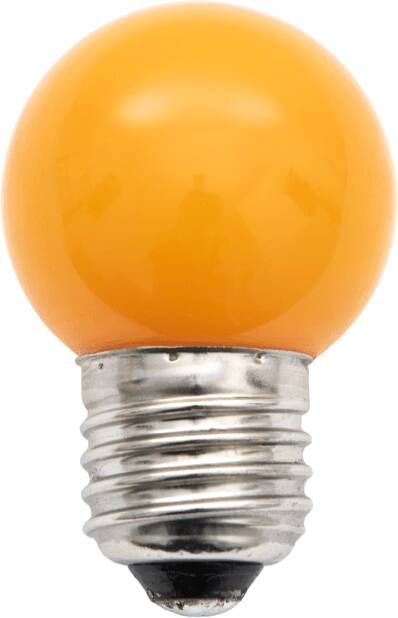 Tronix LED lamp oranje feestverlichting P45 1W PVC bol E27 fitting
