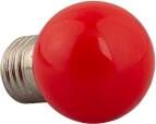Tronix LED lamp rood feestverlichting P45 1W PVC bol E27 fitting geheel jaar door buiten te gebruiken