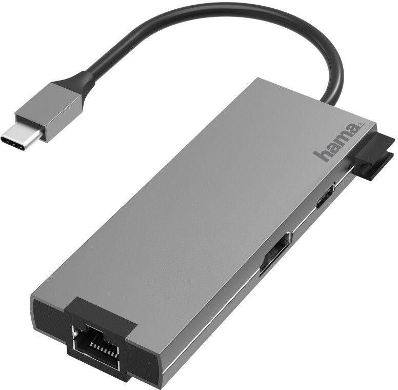 Hama USB-adapter USB-C Multiport Hub für Laptop mit 5 Ports USB-A USB-C HDMI LAN 2x usb-a usb-c hdmi™ (1 stuk)