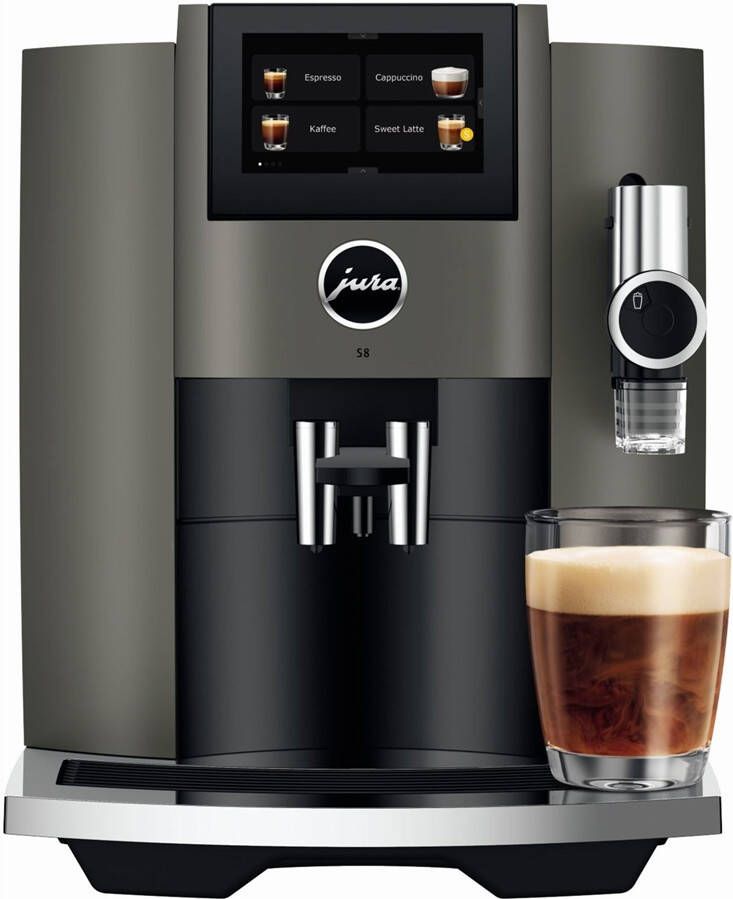 Jura S8 (EB) dark inox volautomatische koffiemachine
