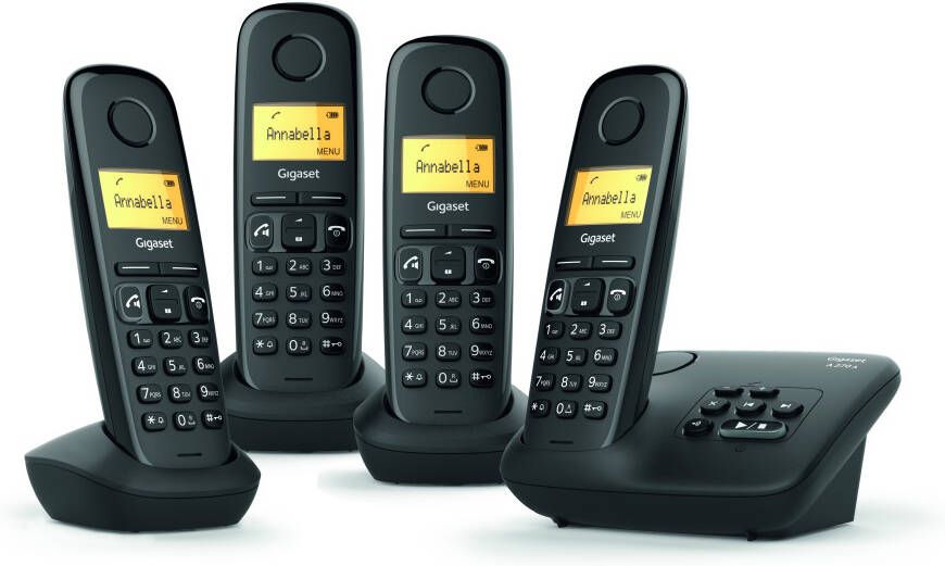 Gigaset A270A Quattro zwart antwoordapparaat | Vaste telefoons | Telefonie&Tablet Bel&SMS | 4250366850573