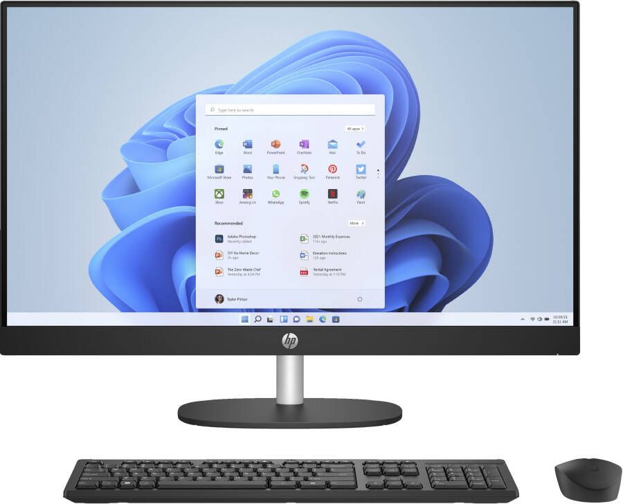 HP 27-cr0055nd All-in-one PC Zwart