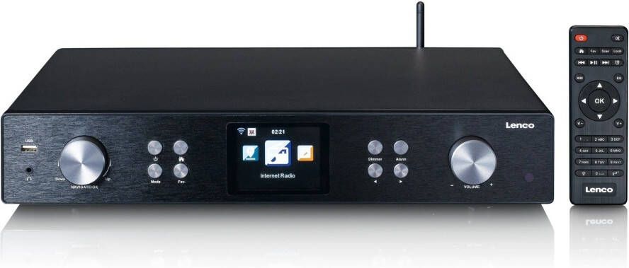 Lenco Internetradio met DAB+ FM MP3-speler en Bluetooth Zwart