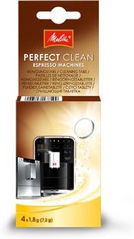 Melitta Perfect Clean Espresso Tabs 4 x 1 8 gr. Reinigingstablet Wit