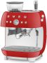Smeg Espresso Rood EGF03RDEU | Espressomachines | Keuken&Koken Koffie&Ontbijt | 8017709329822 - Thumbnail 2
