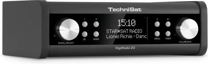 Technisat Digitradio 20 onderbouw DAB+ radio antraciet