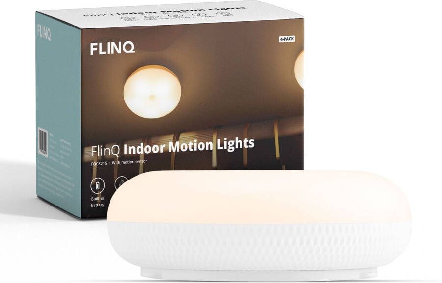FlinQ Led Motion Sensor Lamp Keukenverlichting Kastverlichting Met Bewegingsensor 4-pack