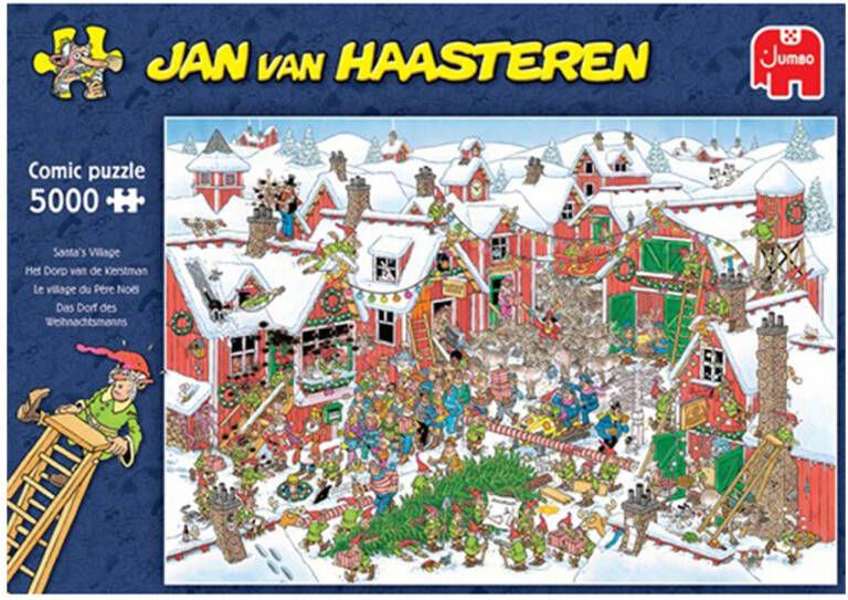 Jan van Haasteren Het dorp van de Kerstman legpuzzel 5000 stukjes
