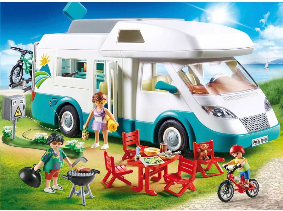 Playmobil Family Fun camper met familie