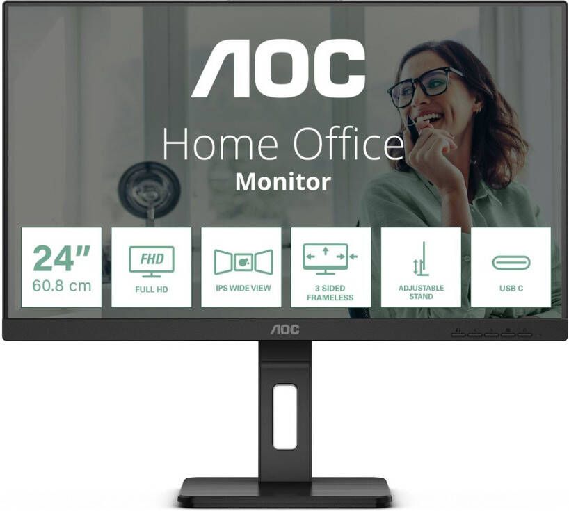 AOC 24P3CV | Monitoren voor thuis&kantoor | Computer&IT Monitoren | 4038986140751