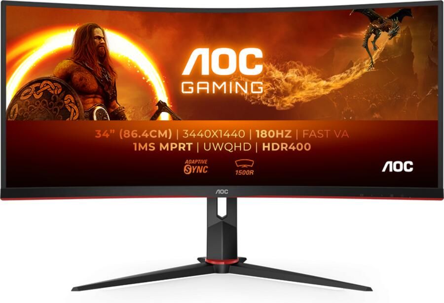 AOC CU34G2XPBK | Quad HD Monitoren | 4038986111331