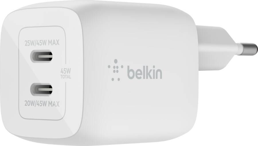 Belkin 45W USB-C Charger WCH011VFWH | Thuisladers | 0745883841073