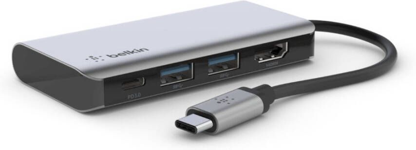 Belkin USB-C 4-in1 Hub AVC006BTSGY | USB-Hubs | 0745883819805