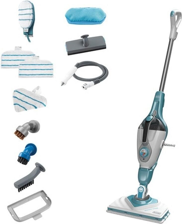 BLACK+DECKER Black&Decker BHSM169DSM-QS Stoomreiniger Blauw Grijs - Foto 3