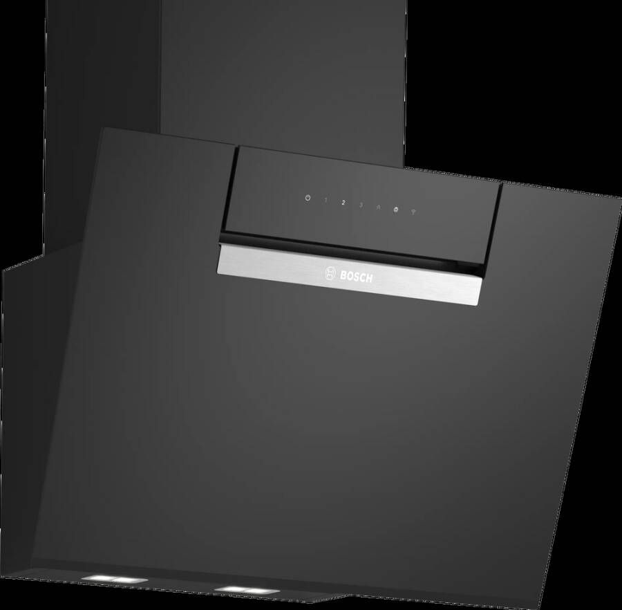 Bosch Wanddecor afzuigkap schuin glas SER4 DWK67FN60 Zwart Home Connect L: 590 mm x D: 433 mm - Foto 3