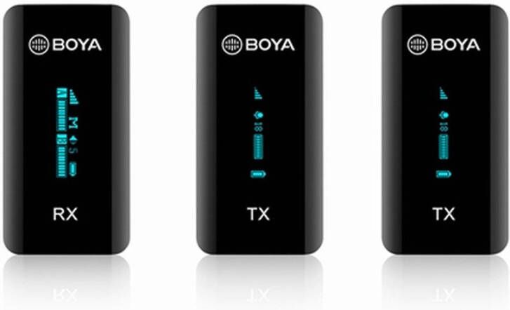 Boya 2.4 GHz Dual Lavalier Microphone Wireless BY-XM6-S2 | Microfoons | Fotografie Studio | 6971008029260