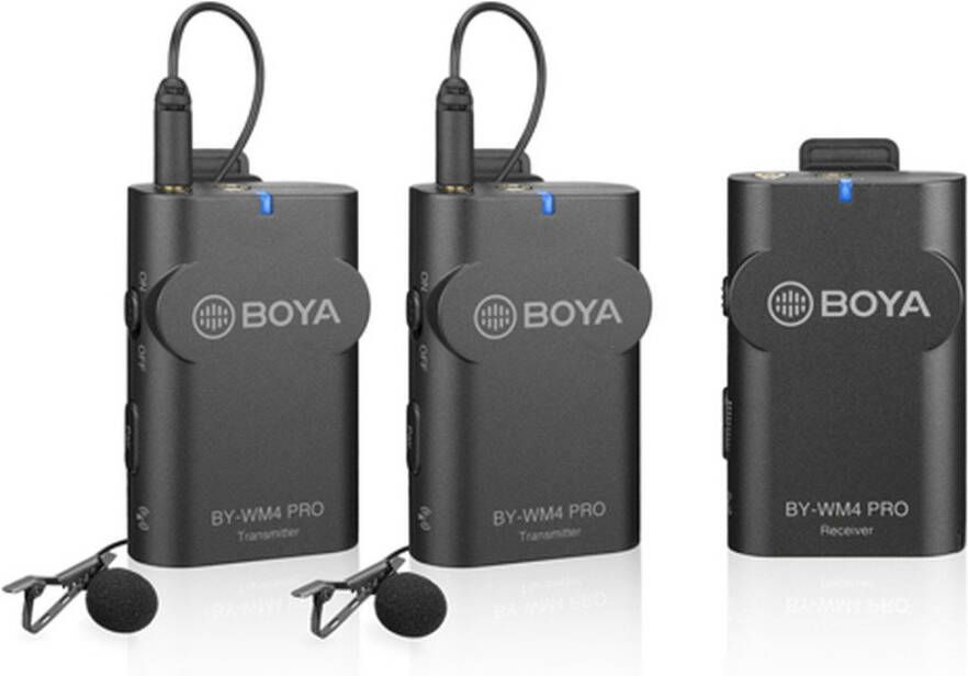 Boya 2.4 GHz Duo Lavalier Microfoon Draadloos BY-WM4 Pro-K2 | Microfoons | 6971008024708