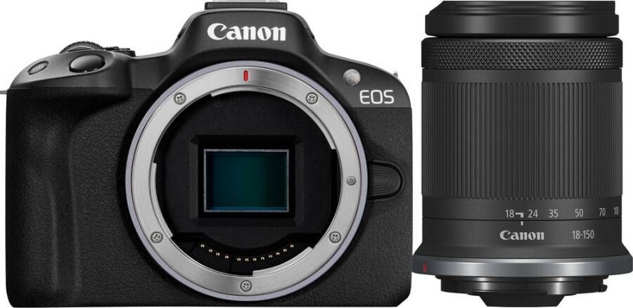 Canon EOS R50 Zwart + RF-S 18-150 IS STM | Systeemcamera's | 8714574684475