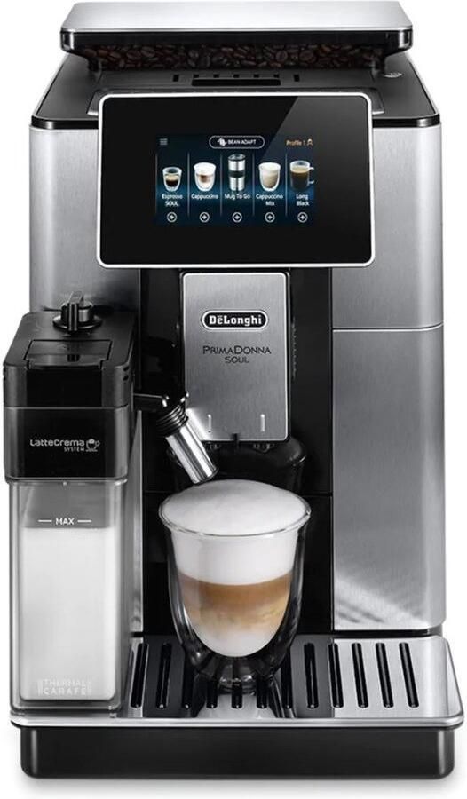 De'Longhi Volautomatisch koffiezetapparaat PrimaDonna Soul ECAM 610.75.MB inclusief koffiepot ter waarde van vap € 29 99 en + glazenset ter waarde van 46 90 vap - Foto 4
