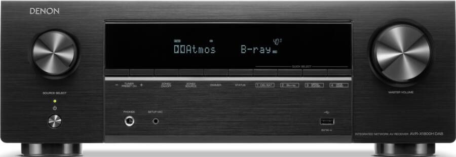 Denon AVRX1800HDABBKE2 | Hifi componenten | Beeld&Geluid Audio | 0747192140137 - Foto 3