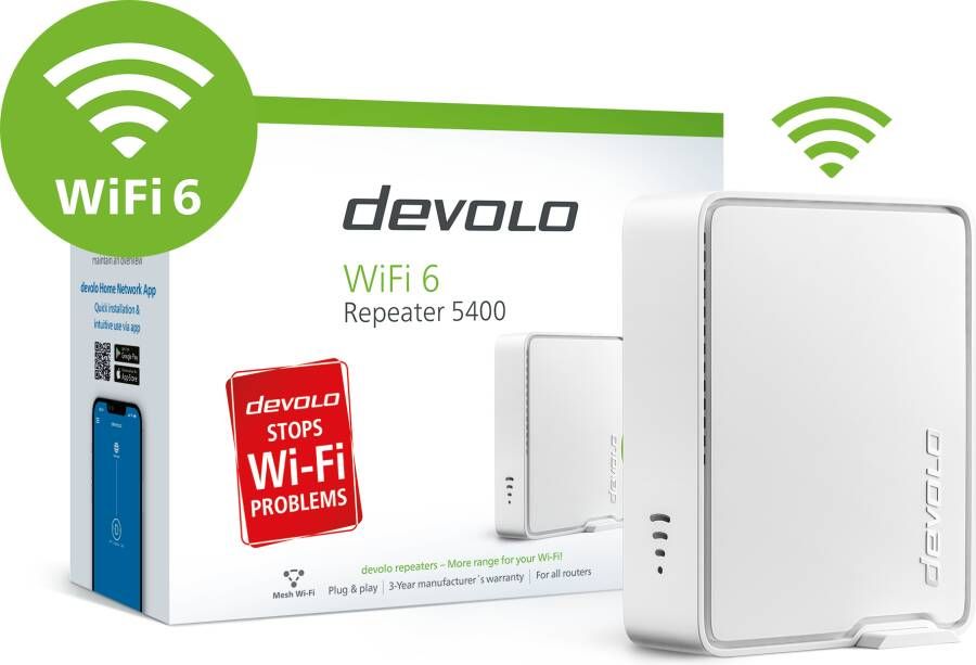 Devolo WiFi 6 Repeater 5400 | WiFi Repeater | 4250059689640