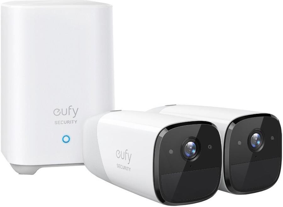 Eufy Cam 2 Pro Duopack + HomeBase 2 | Bewakingscamera's met cloudopslag | 0194644020798