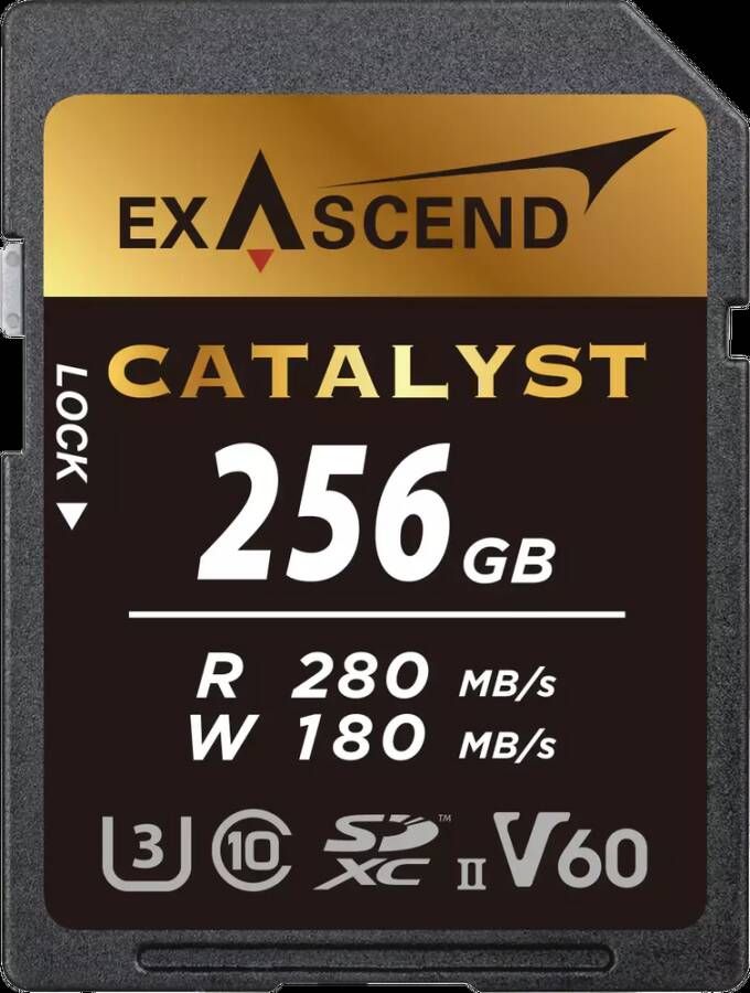 Exascend Catalyst UHS-II SD Card (V60) 256GB | Geheugenkaarten | 6972904952324