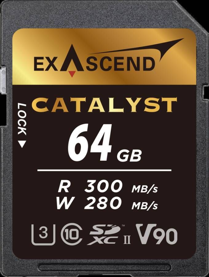 Exascend Catalyst UHS-II SD Card (V90) 64GB | Geheugenkaarten | Computer&IT Data opslag | 6972904951129