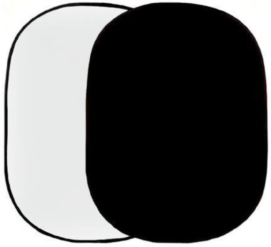 Falcon Eyes Background Board R-1482PU Wit Zwart 148x200 cm | Achtergronden | Fotografie Studio | R-1482PU