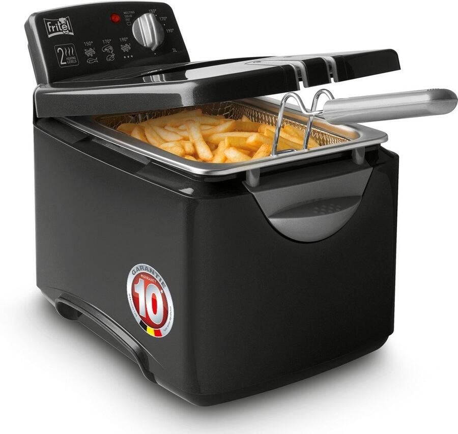 Fritel Turbo SF 4178 Frituurpan friteuse 3l + 2300W automatisch filterdeksel ook voor vast vet