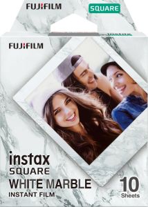 Fuji film Instax Square Film (10) White Marble