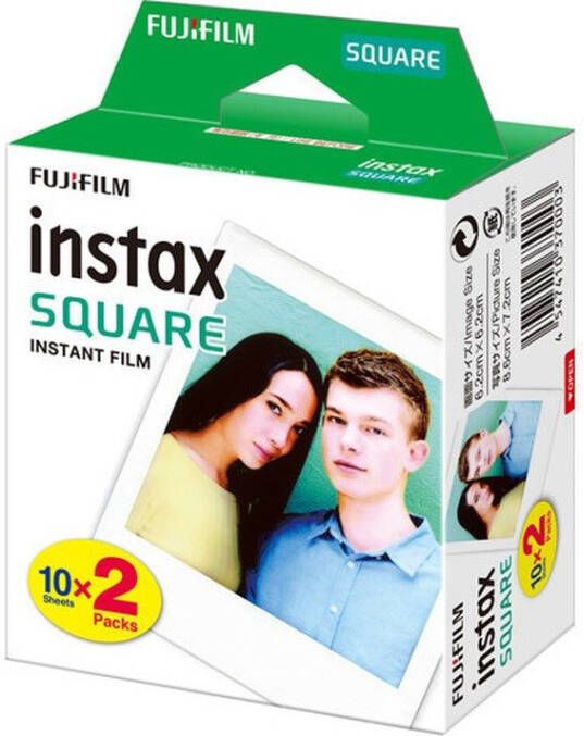 Fuji film Instax Square Film (2x10) | Instant Fotopapier | 4547410370003