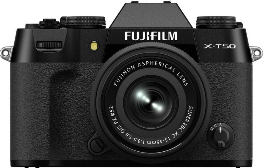Fuji film X-T50 + XC 15-45mm Zwart | Camera aanbiedingen | Fotografie Camera s | 4547410533811